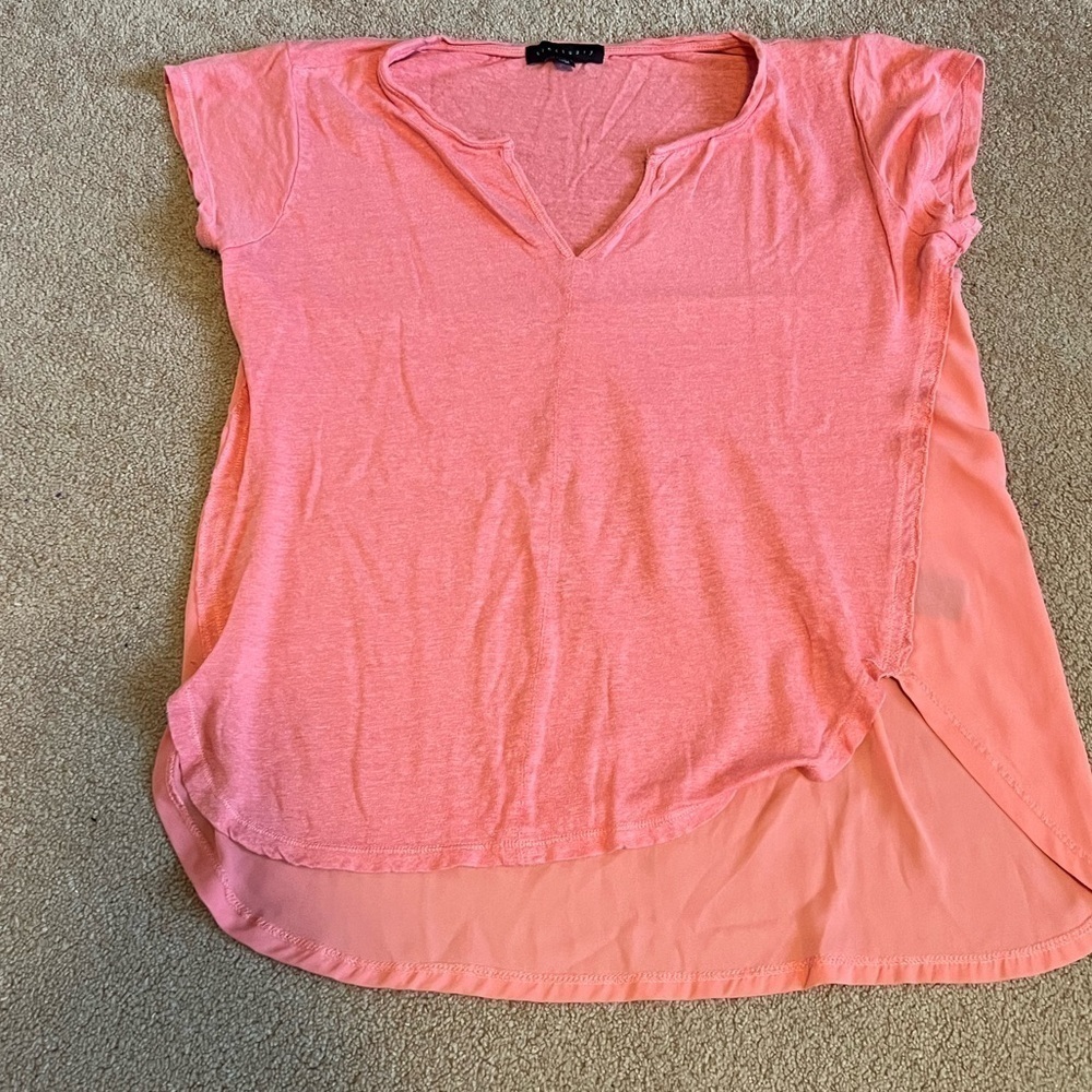 Bundle of 4 Women’s Short Sleeve Tops Floral Cold Shoulder Linen Ruched Size M - Picture 12 of 15